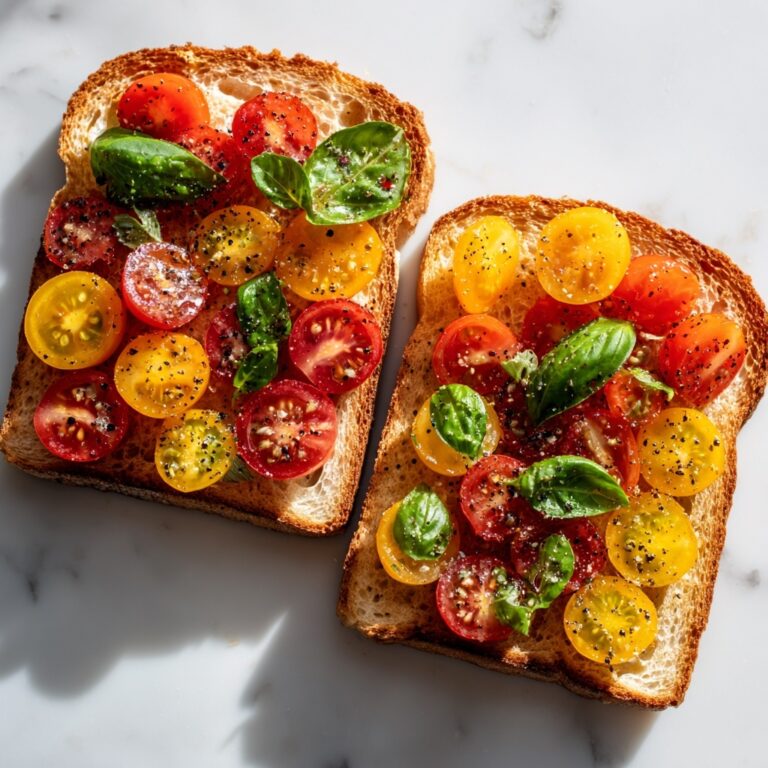 Fresh Cherry Tomato and Basil Bruschetta Recipe