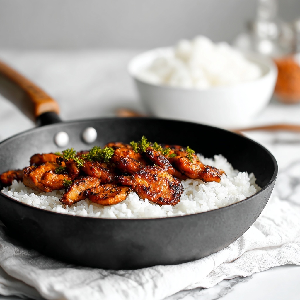 Chicken Scampi with Garlic Parmesan Rice Recipe - Recipe Image