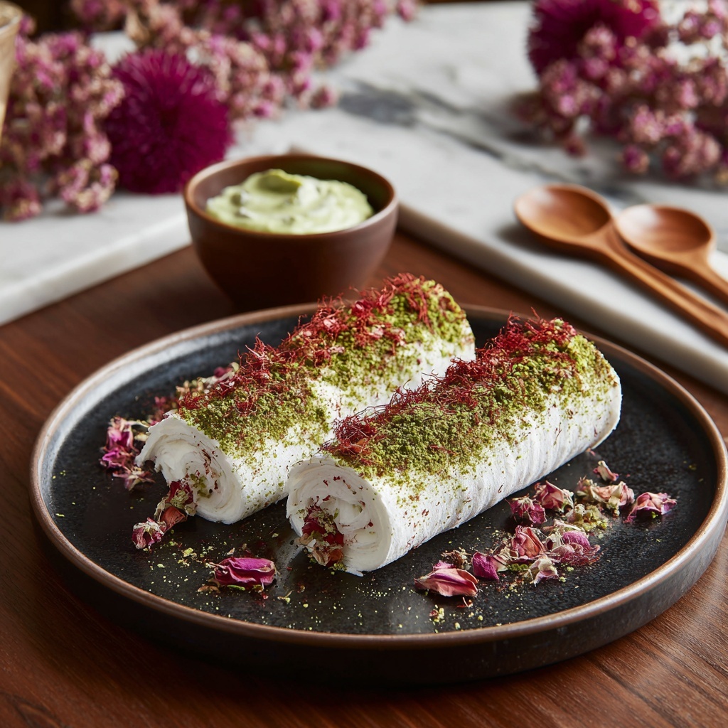Dreamy Rajbhog Kulfi with Rose Essence Recipe - Recipe Image