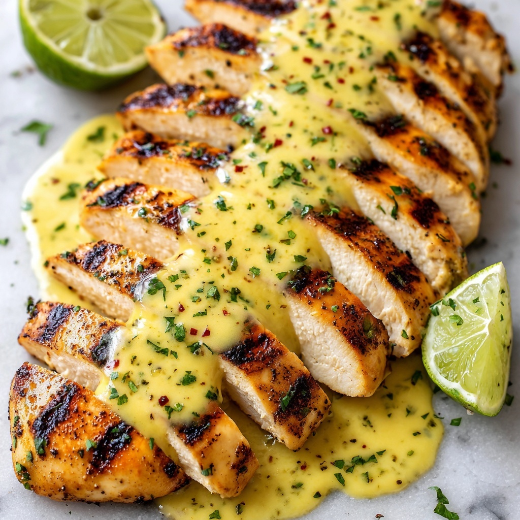 Grilled Salsa Verde Pepper Jack Chicken Recipe - Recipe Image