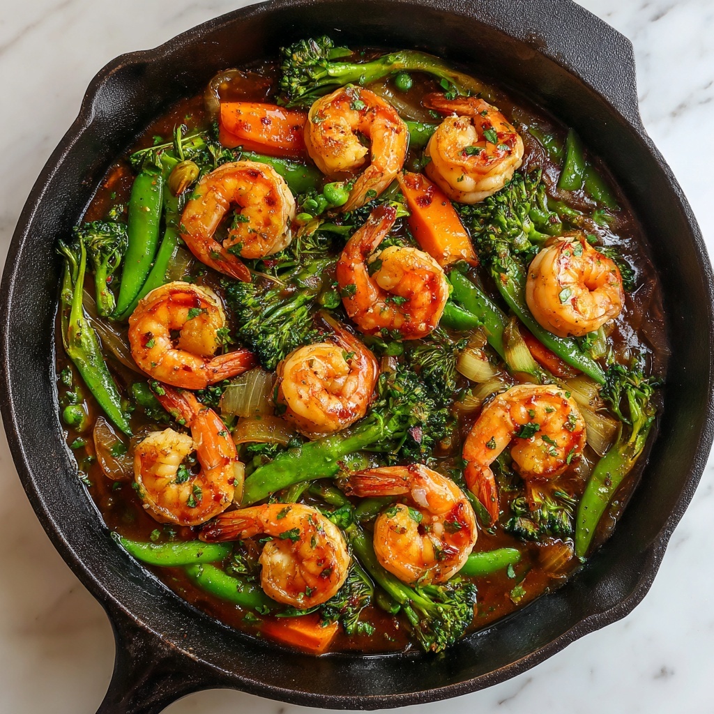 Honey Garlic Shrimp & Zucchini Stir-Fry Recipe - Recipe Image