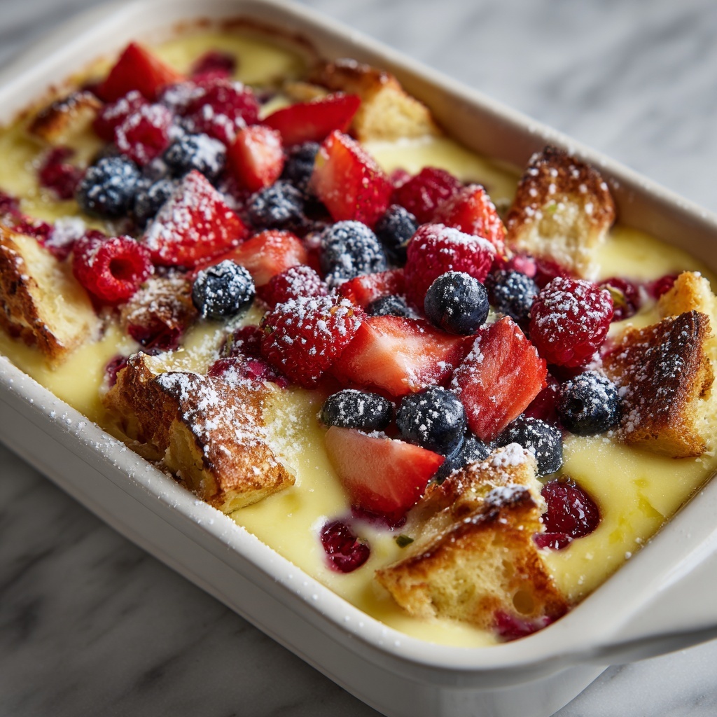 Berry Croissant Bake Recipe - Recipe Image