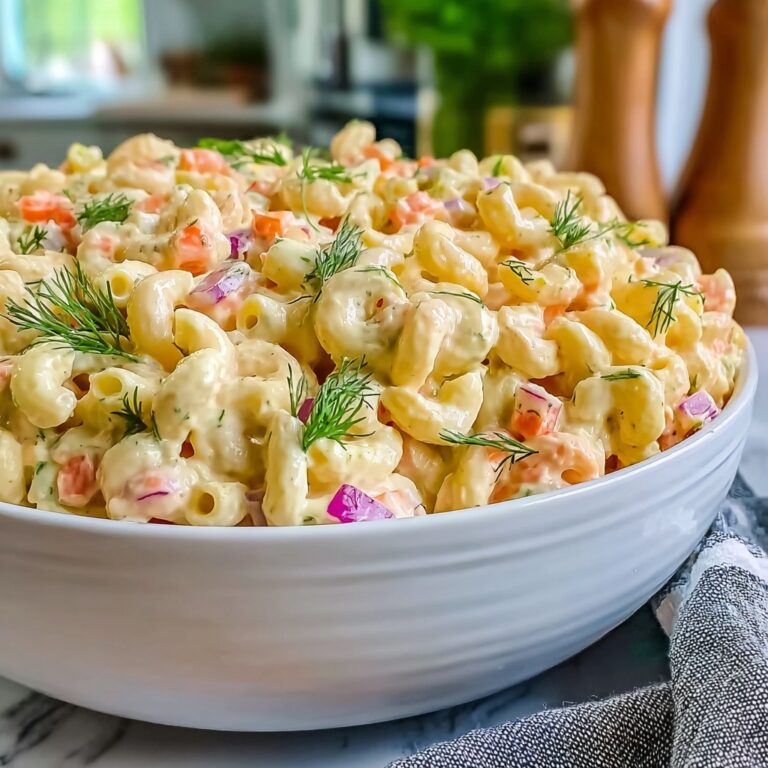 Classic Macaroni Salad with Avocado and Dill Recipe