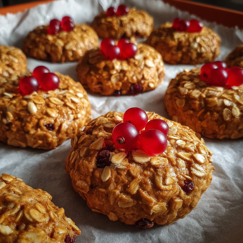 Breakfast Cookies with Banana and Pomegranate Recipe - Recipe Image
