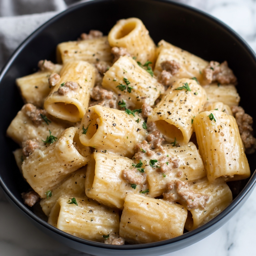 Creamy Beef Pasta Recipe - Recipe Image