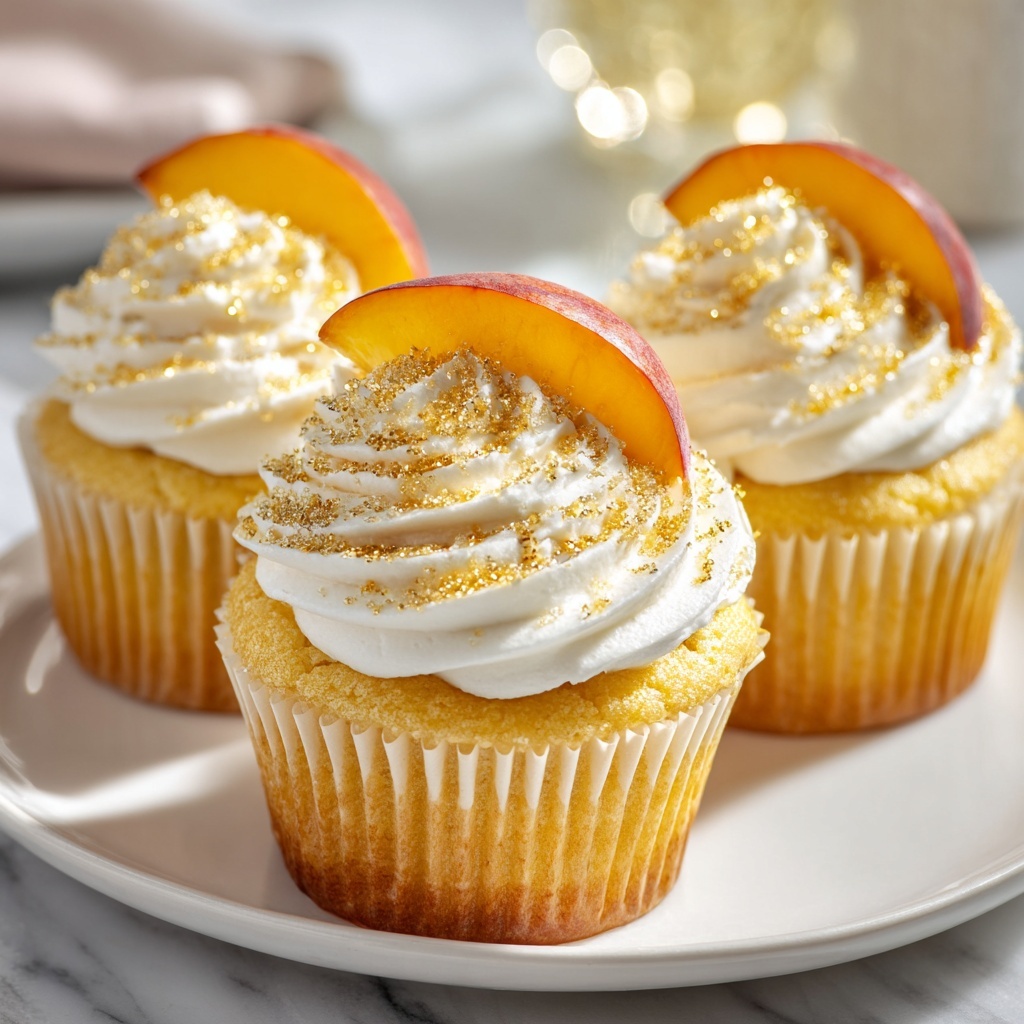 Honey Peach Cream Cheese Cupcakes Recipe - Recipe Image
