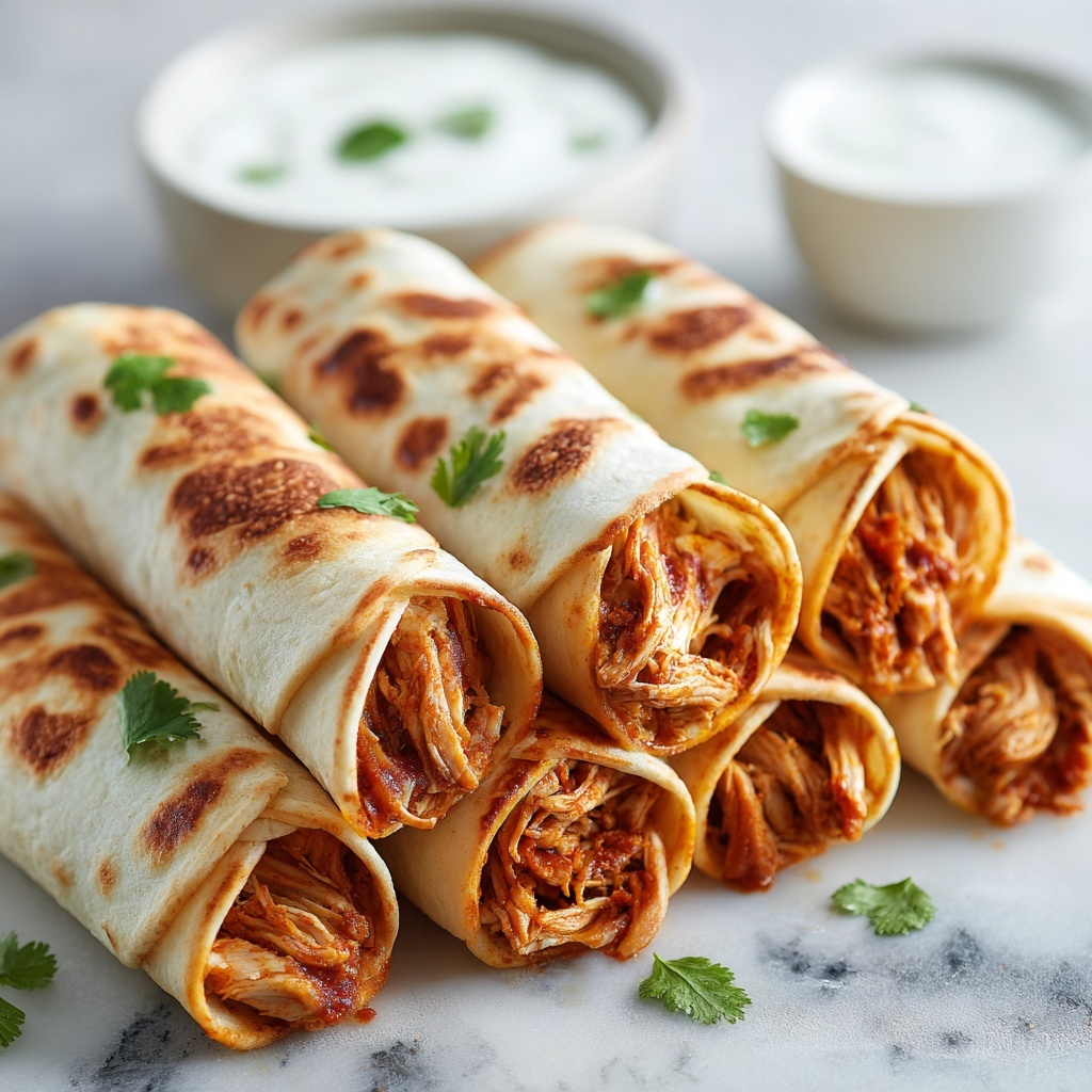 Chicken Pepper Jack Taquitos Recipe - Recipe Image