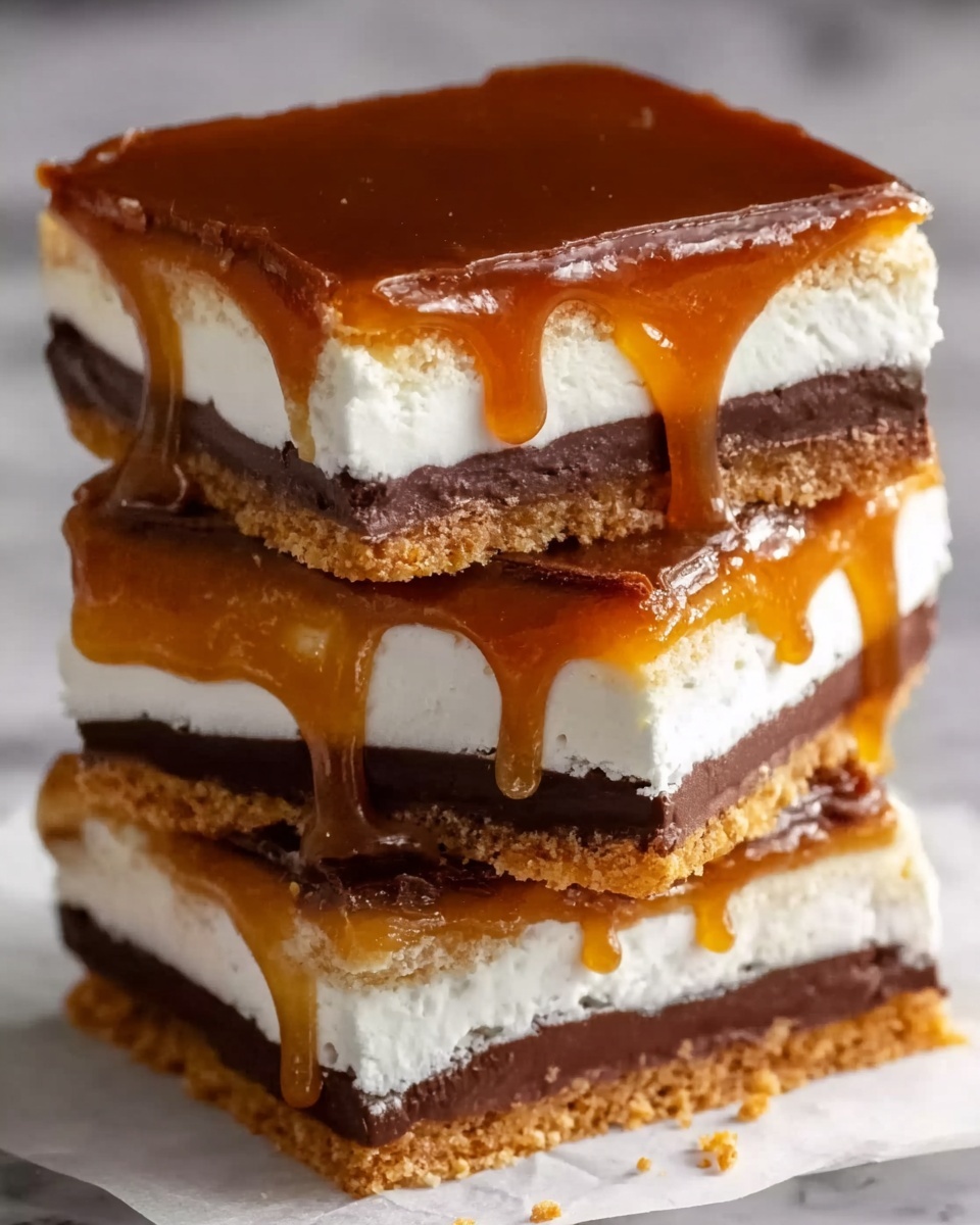 Decadent Caramel Cheesecake Bars Recipe - Recipe Image