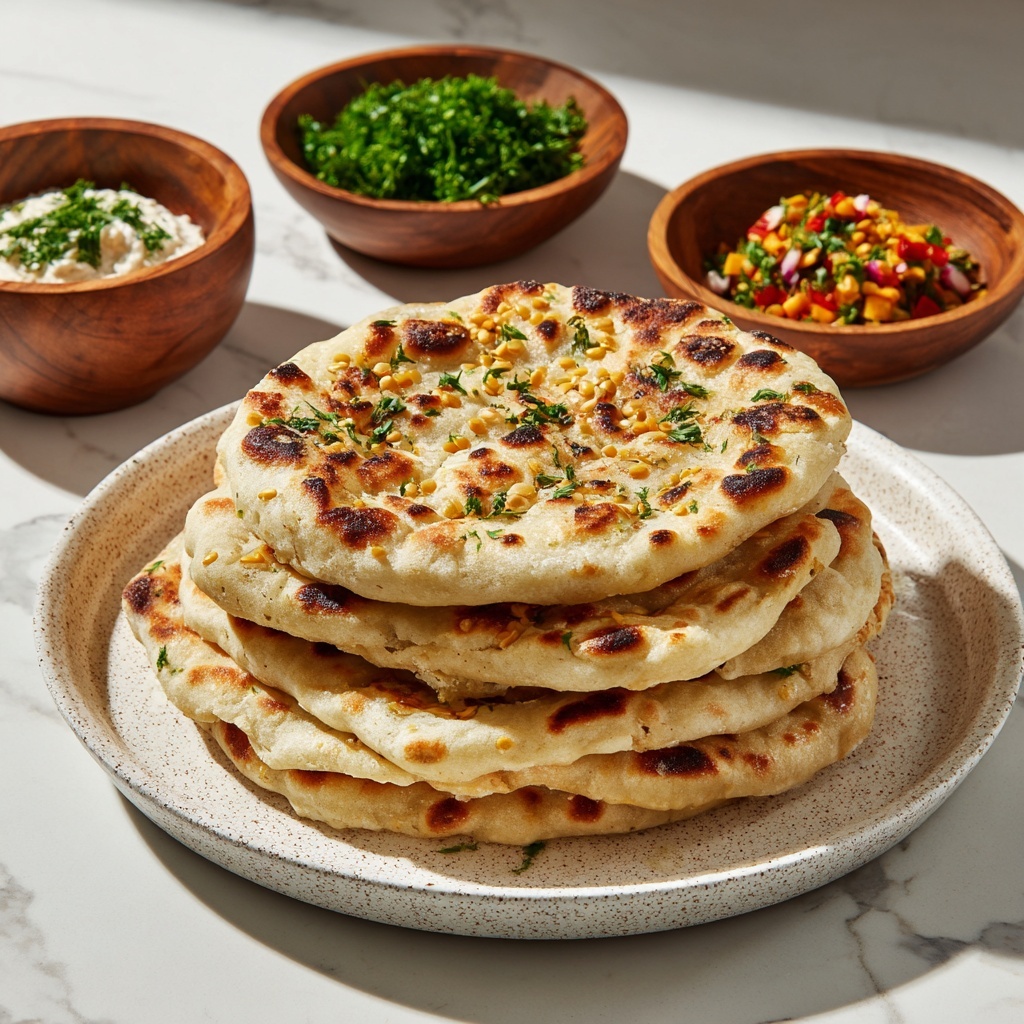 Easy Lentil and Herb Flatbreads Recipe - Recipe Image