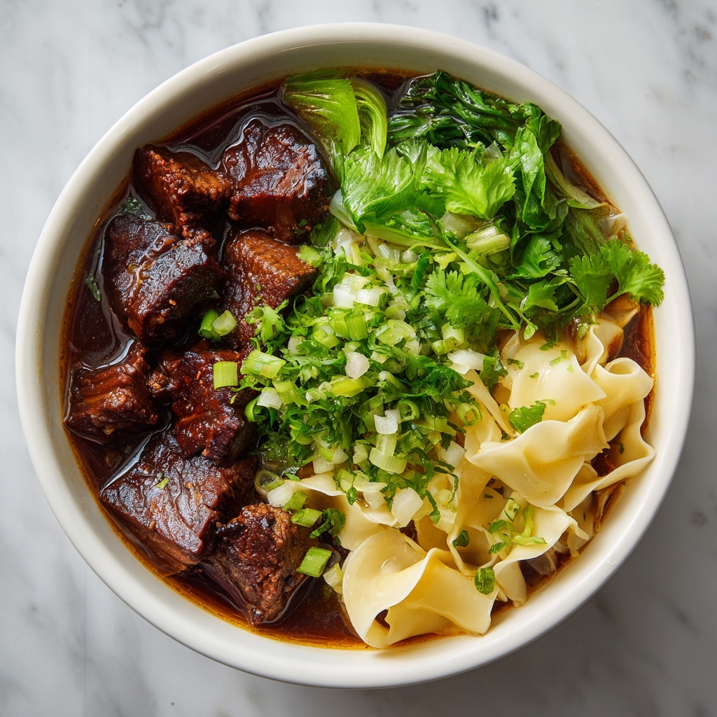 Taiwanese Braised Beef Noodle Soup Recipe - Recipe Image