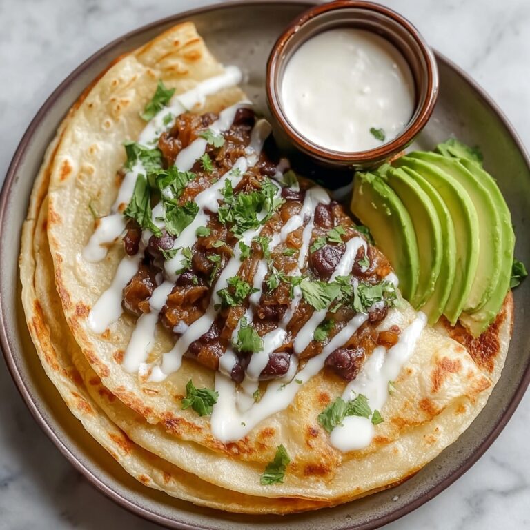 Honduran Flour Tortillas with Beans and Cream Recipe