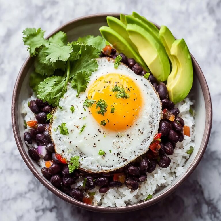 Costa Rican Rice and Beans with Fried Egg Recipe