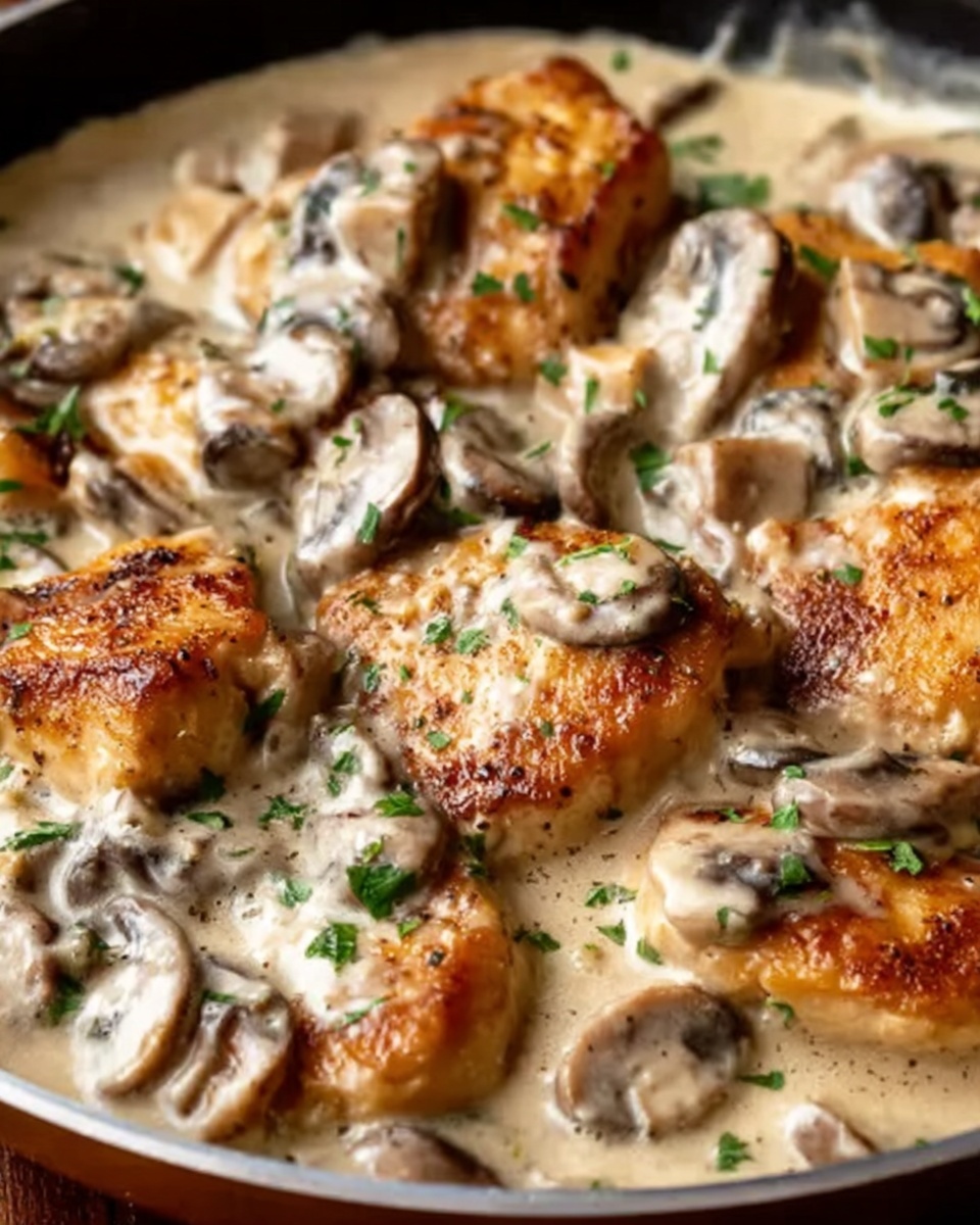 Epic Creamy Chicken & Mushroom Stroganoff Recipe - Recipe Image