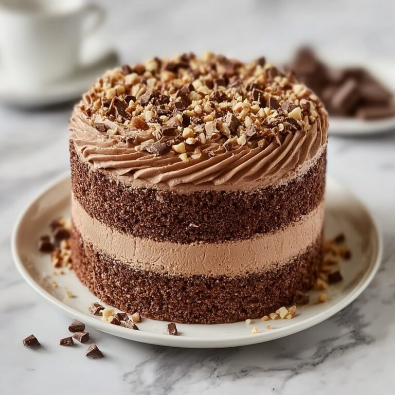 Chocolate Hazelnut Cake with Nutella Frosting Recipe