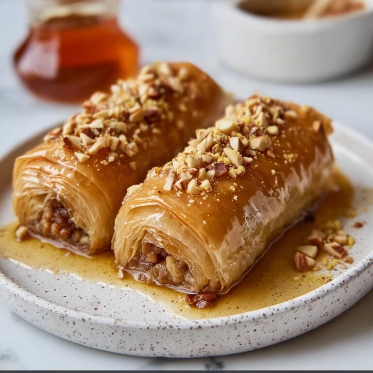 Honey Almond Baklava Rolls Recipe