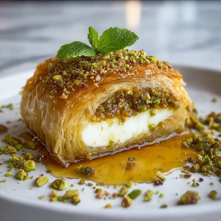 Custard Baklava Roll Recipe