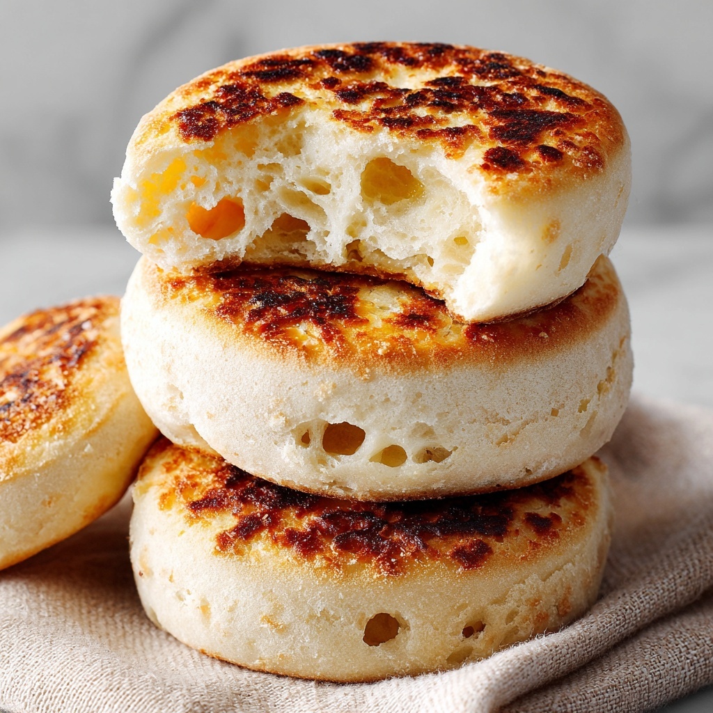 Sourdough Discard English Muffins Recipe - Recipe Image