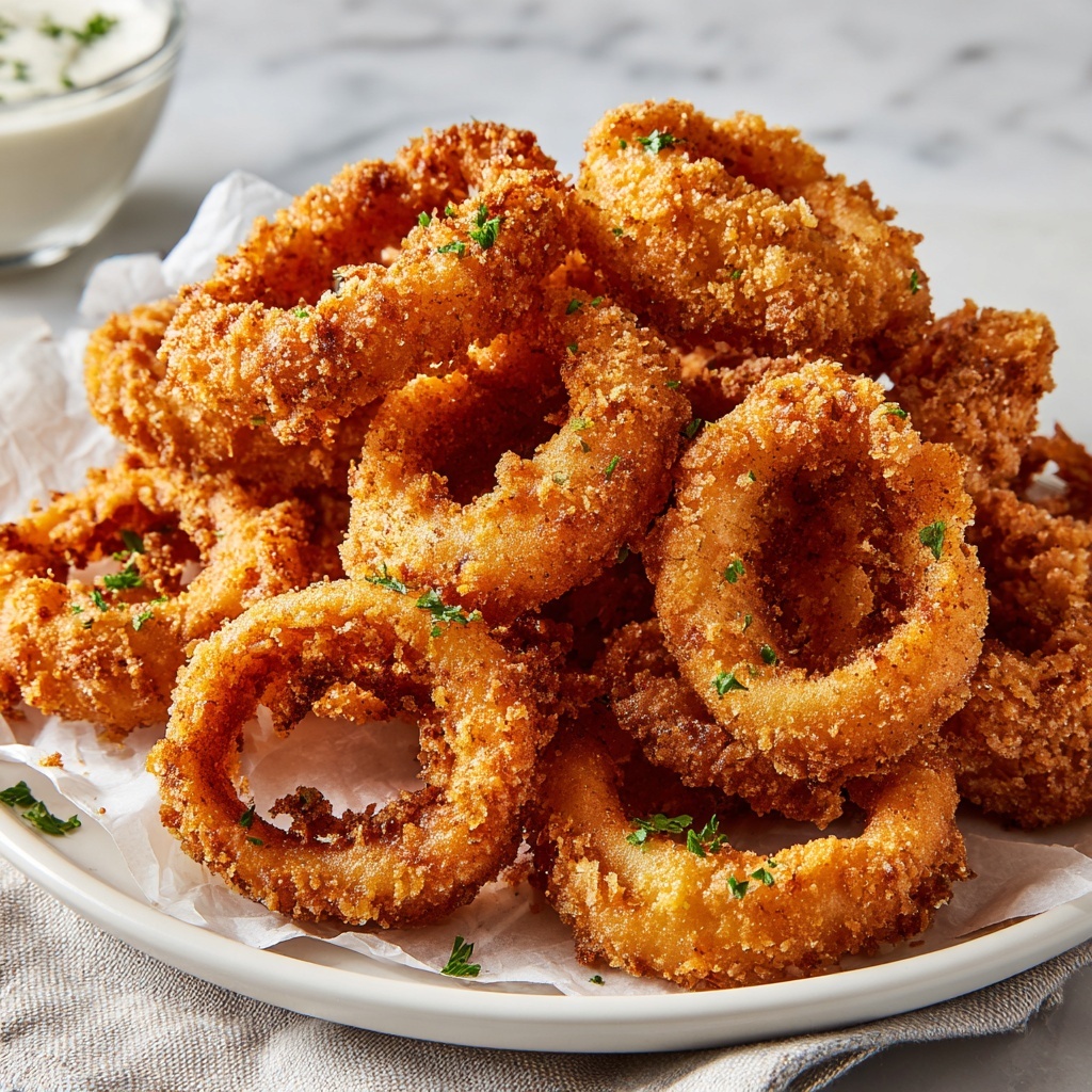Crispy Air Fryer Onion Rings Recipe - Recipe Image
