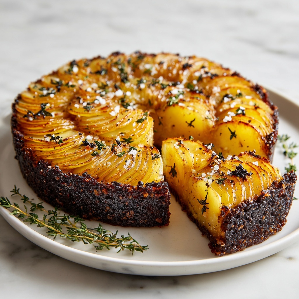 Crispy Balsamic Thyme Potato Torte Recipe - Recipe Image