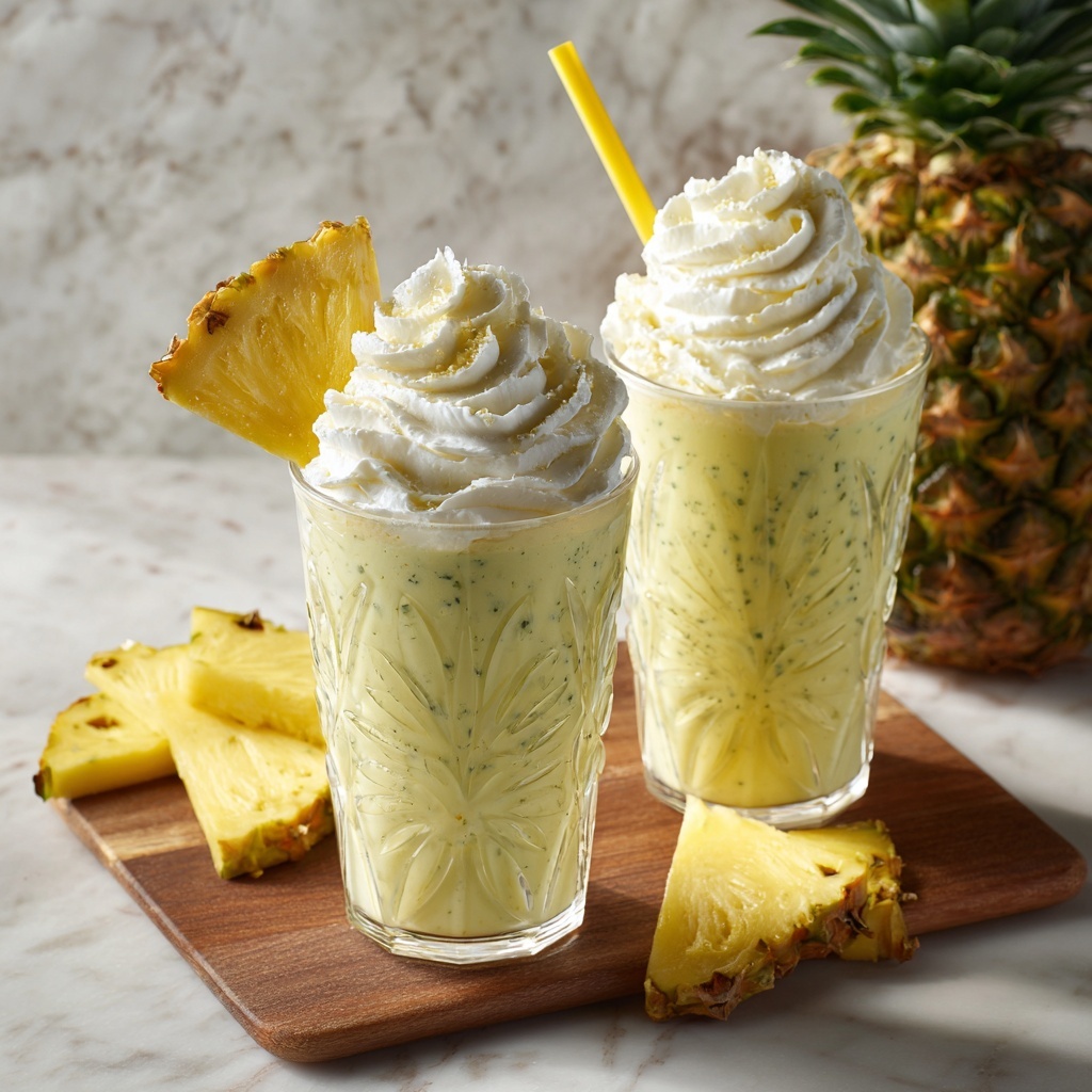 Pina Colada Milkshake Recipe - Recipe Image