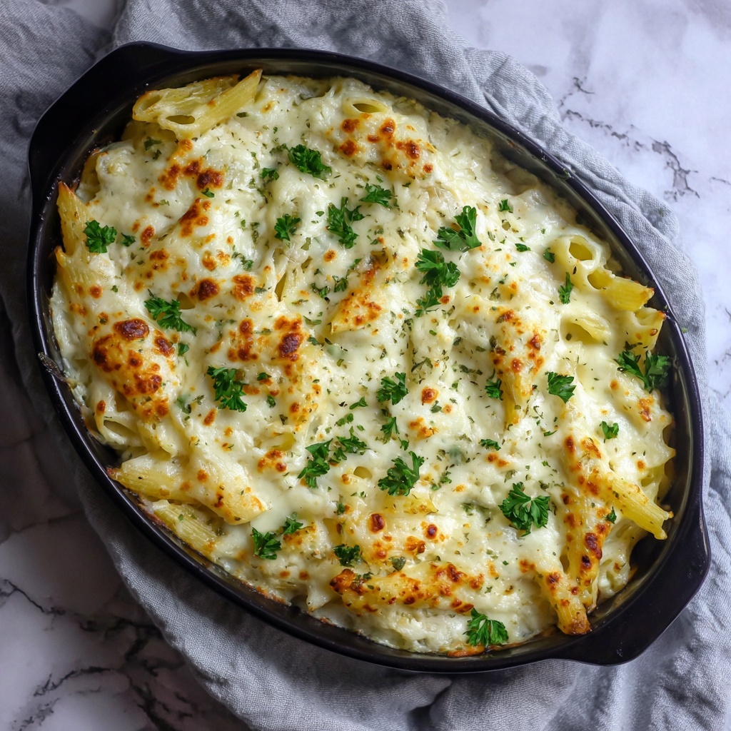 Quick Chicken Alfredo Bake Recipe - Recipe Image