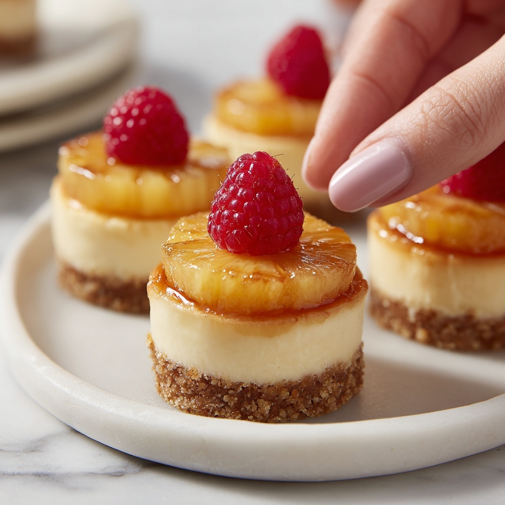 Mini Pineapple Upside-Down Cheesecakes Recipe - Recipe Image