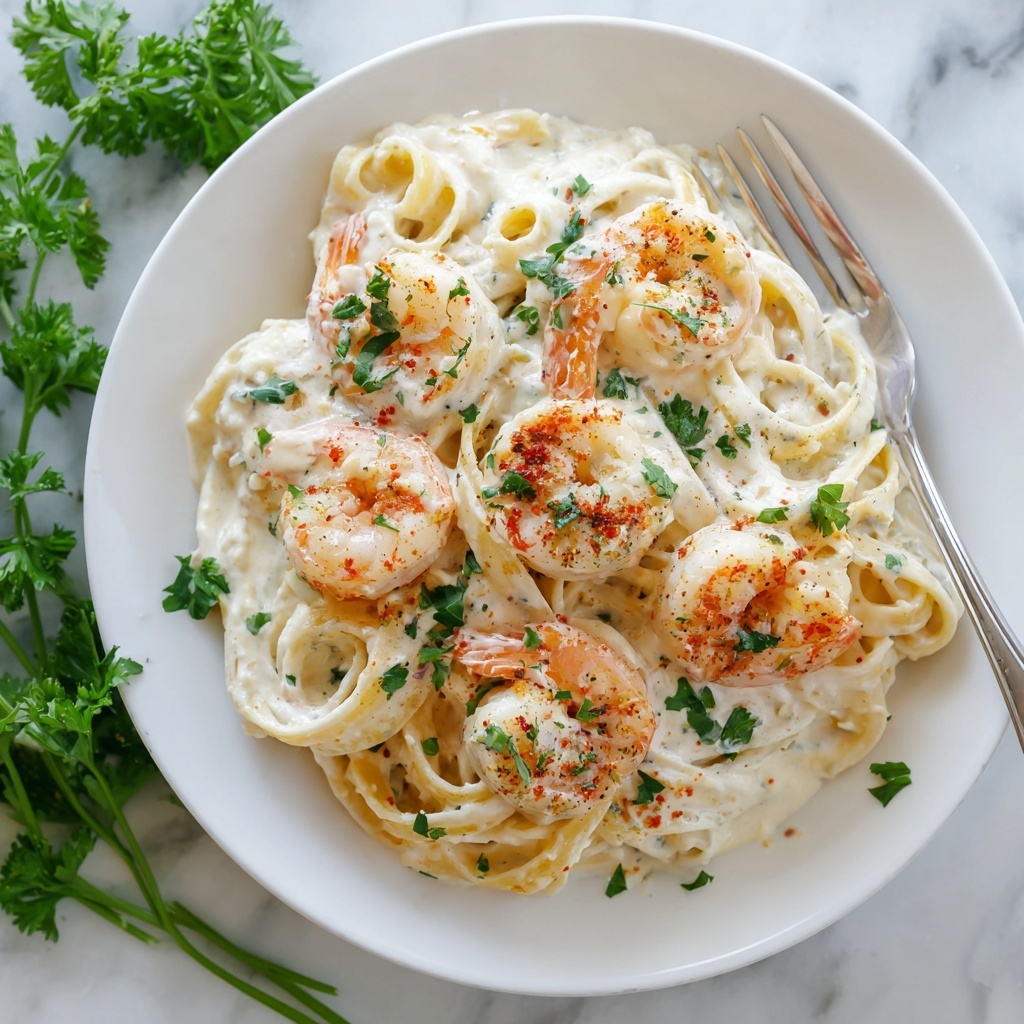 Shrimp Fettuccine Alfredo Recipe - Recipe Image
