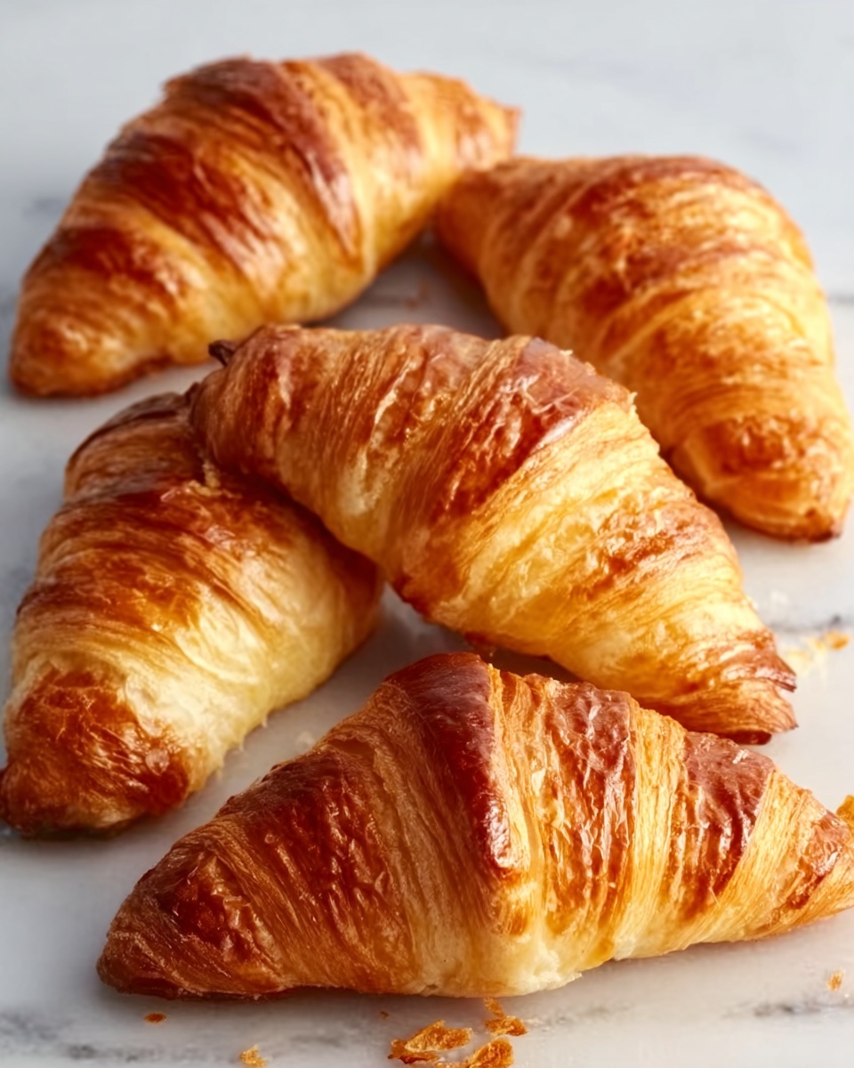 Homemade Flaky Croissants Recipe - Recipe Image