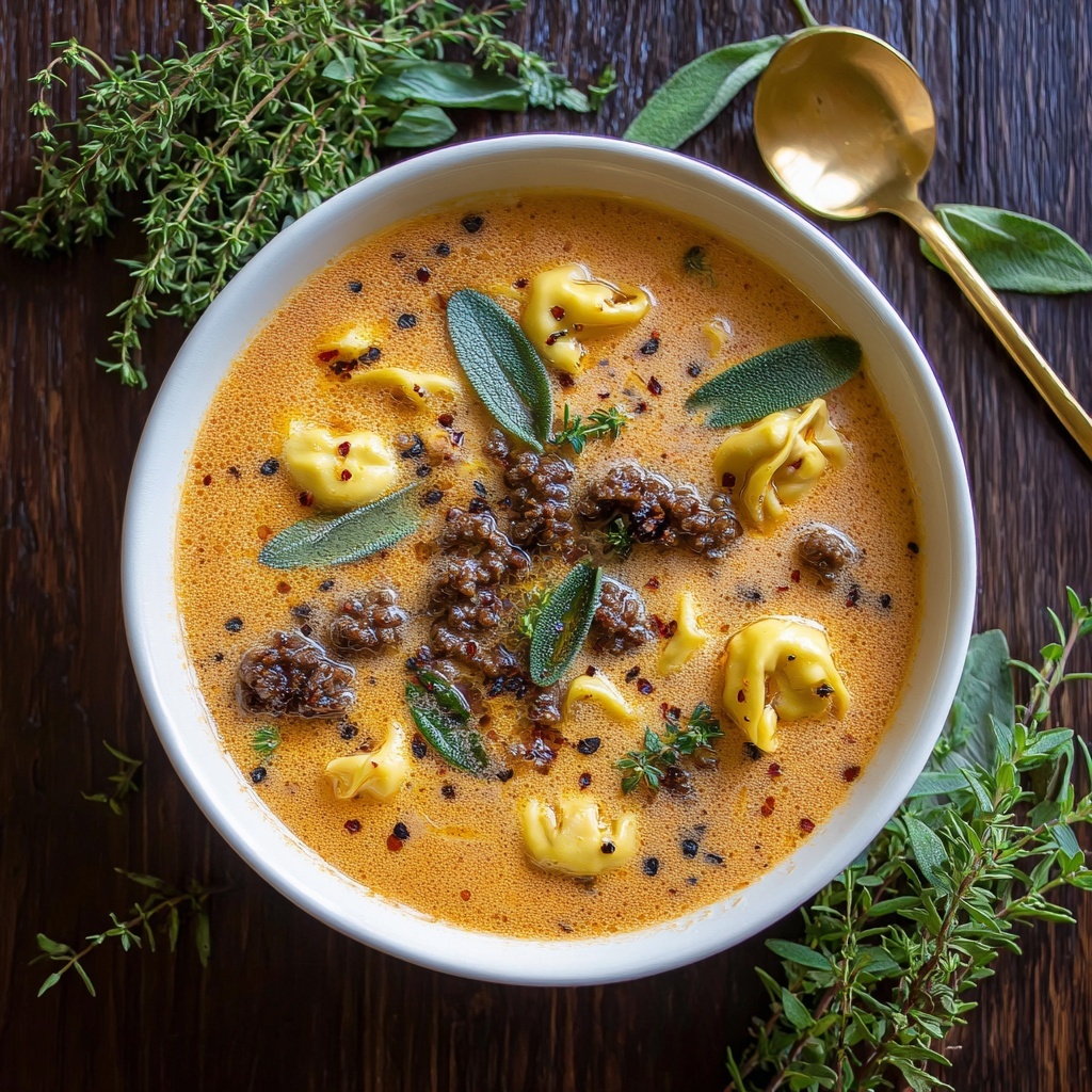 Hearty Beef Tortellini Soup Recipe - Recipe Image