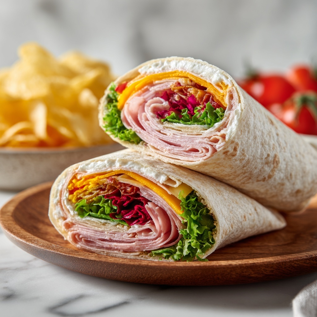 Turkey Ranch Club Wraps Recipe - Recipe Image