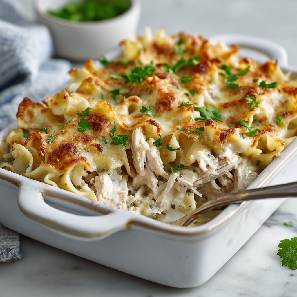 Easy Chicken Noodle Casserole Recipe - Recipe Image