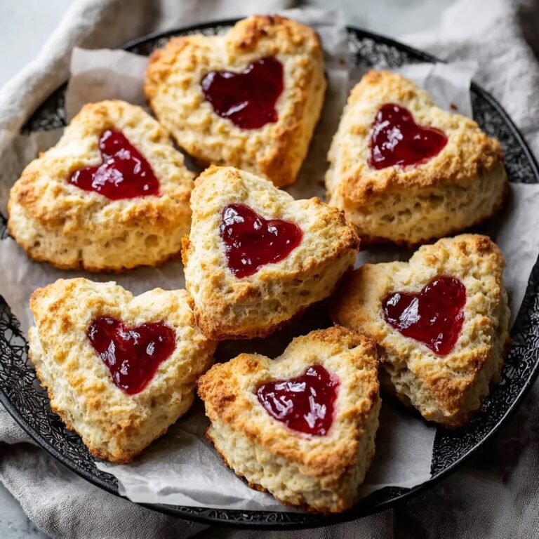 Heart-Shaped Savory Cheese and Herb Scones Recipe