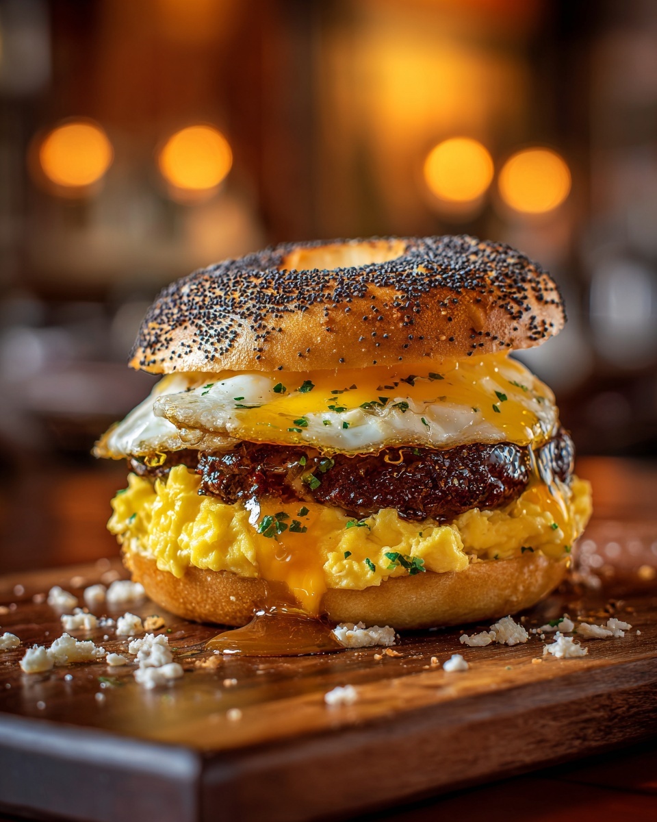 Steak Egg Cheese Bagel: The Ultimate Breakfast Sandwich Recipe - Recipe Image