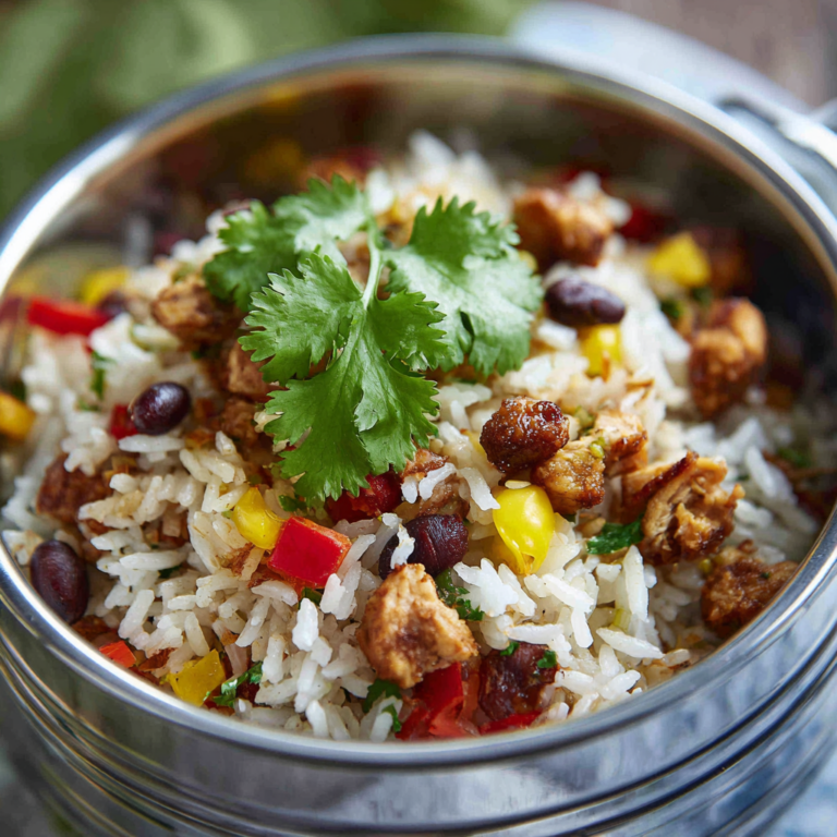 Instant Pot Weeknight Chicken and Rice Burrito Bowls Recipe
