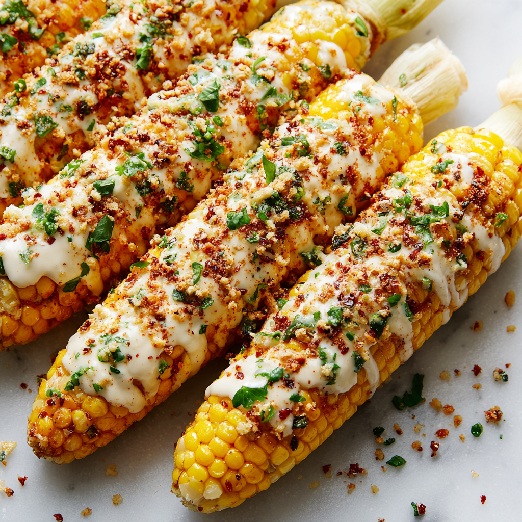 Homemade Mexican Street Corn Recipe - Recipe Image