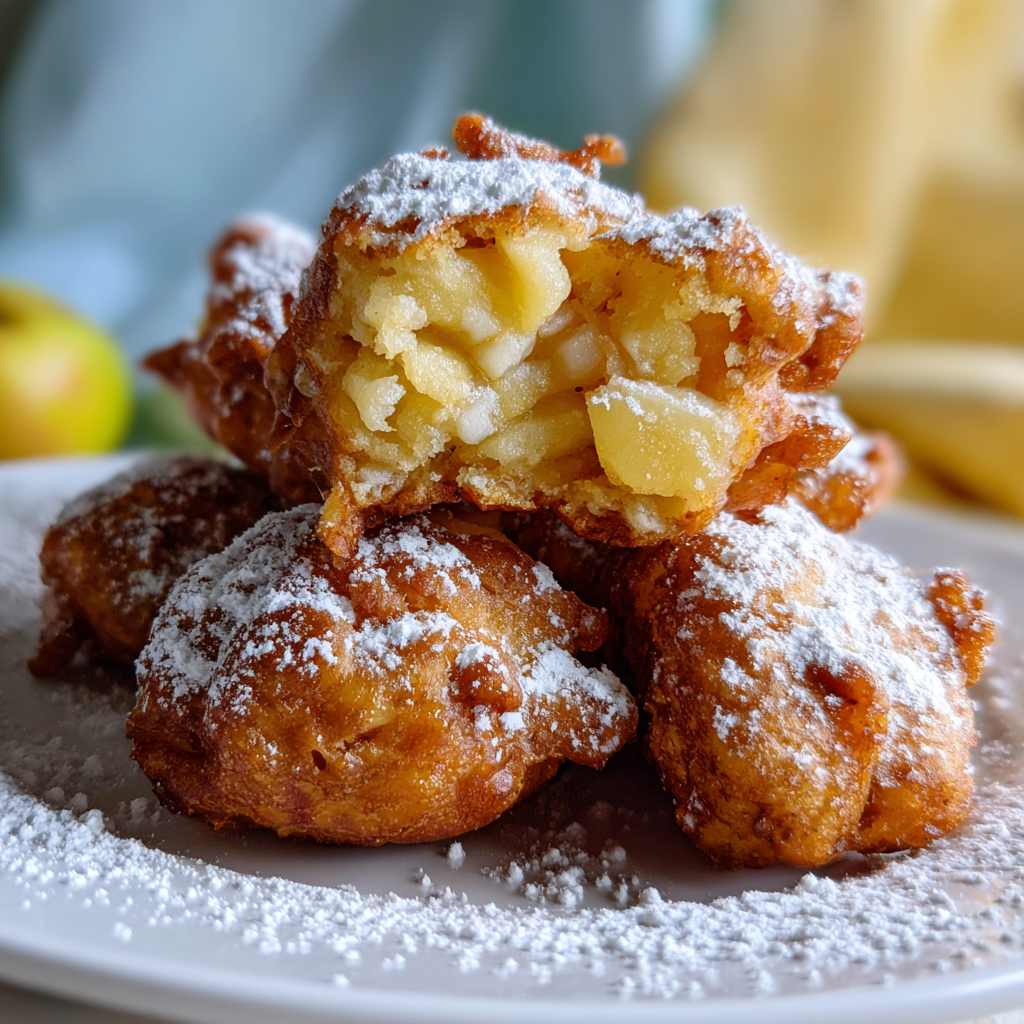 Crispy Air Fryer Apple Fritters Recipe - Recipe Image