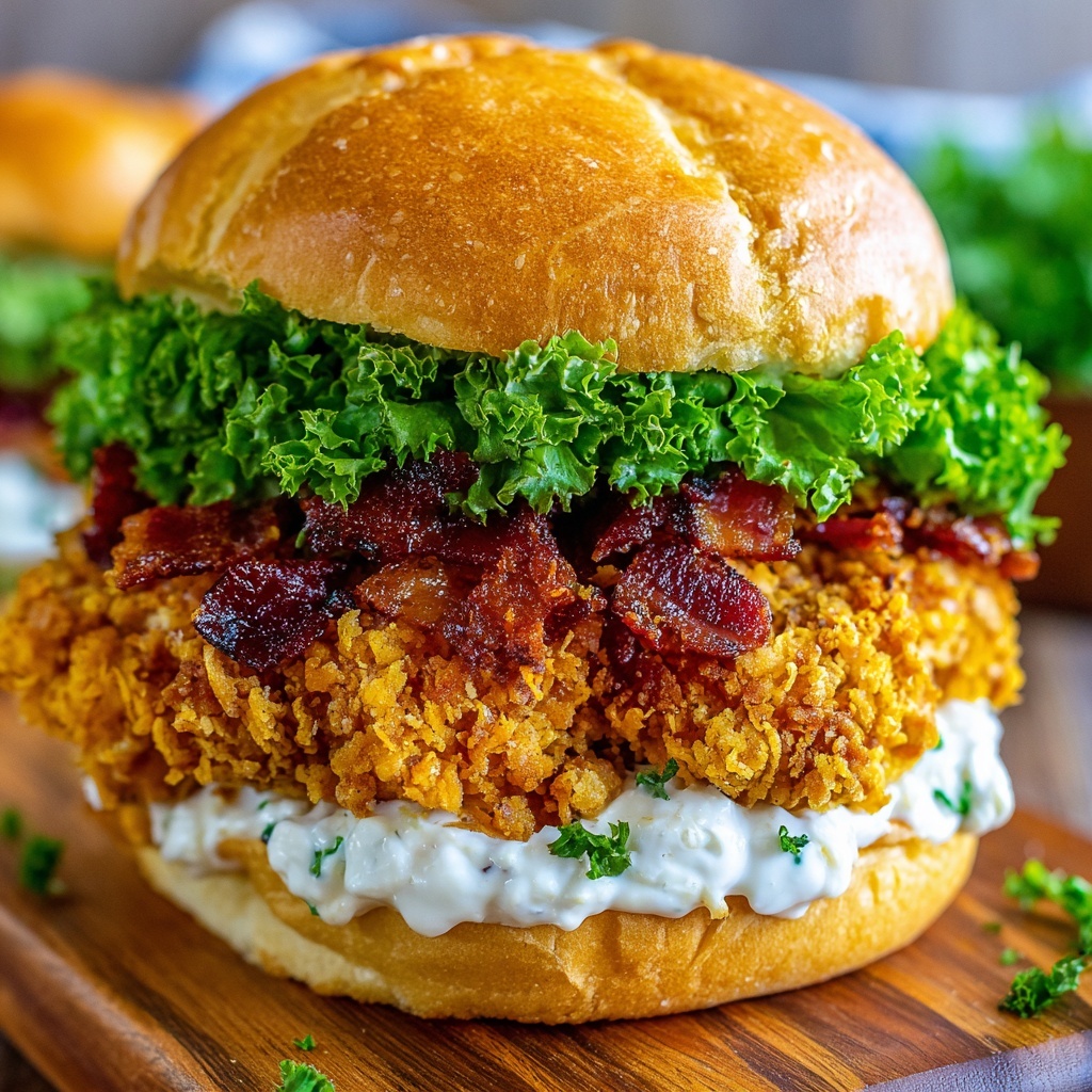 Crispy Chicken Caesar Sandwich: A Must-Try Recipe! Recipe - Recipe Image
