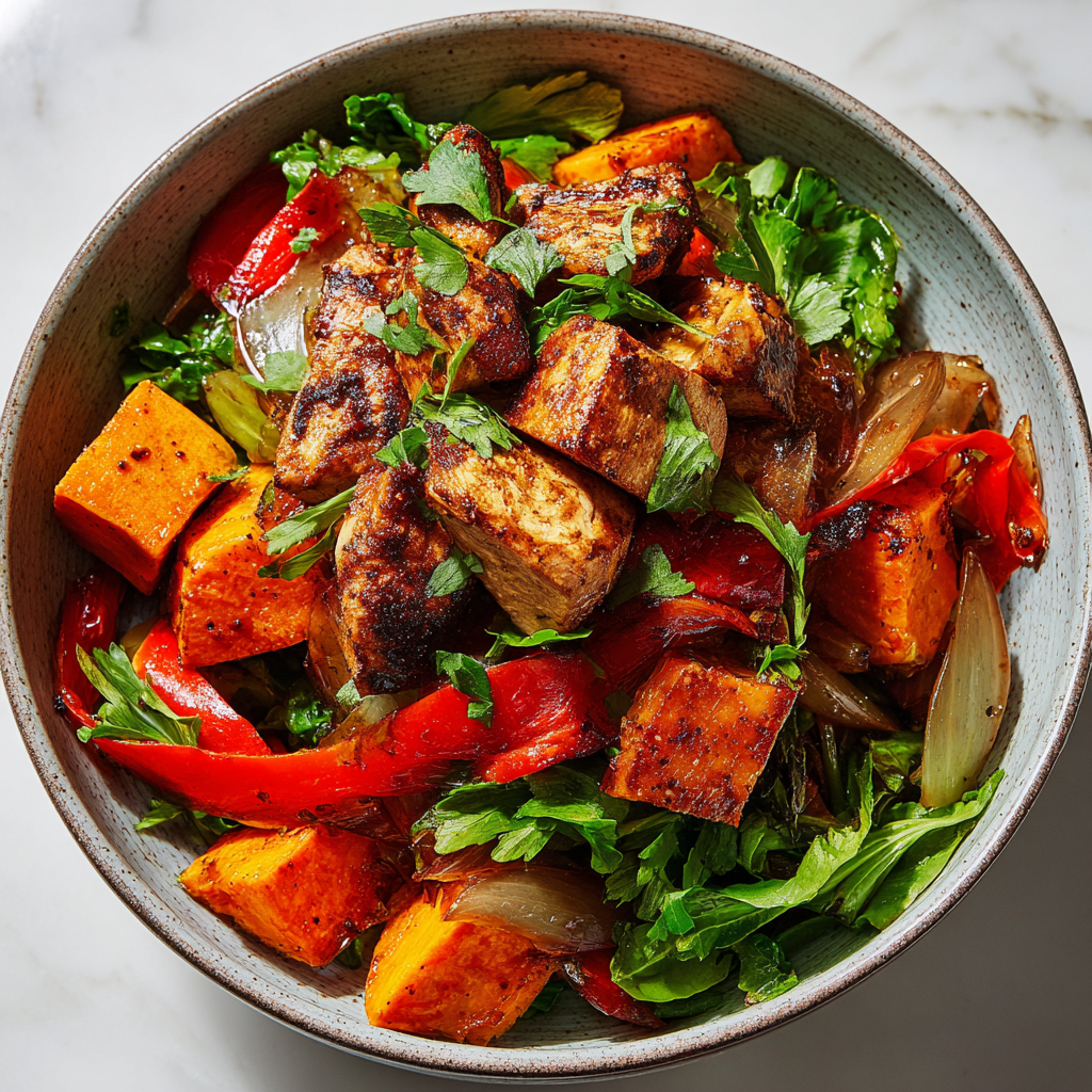 Chicken and Sweet Potato Skillet Recipe - Recipe Image