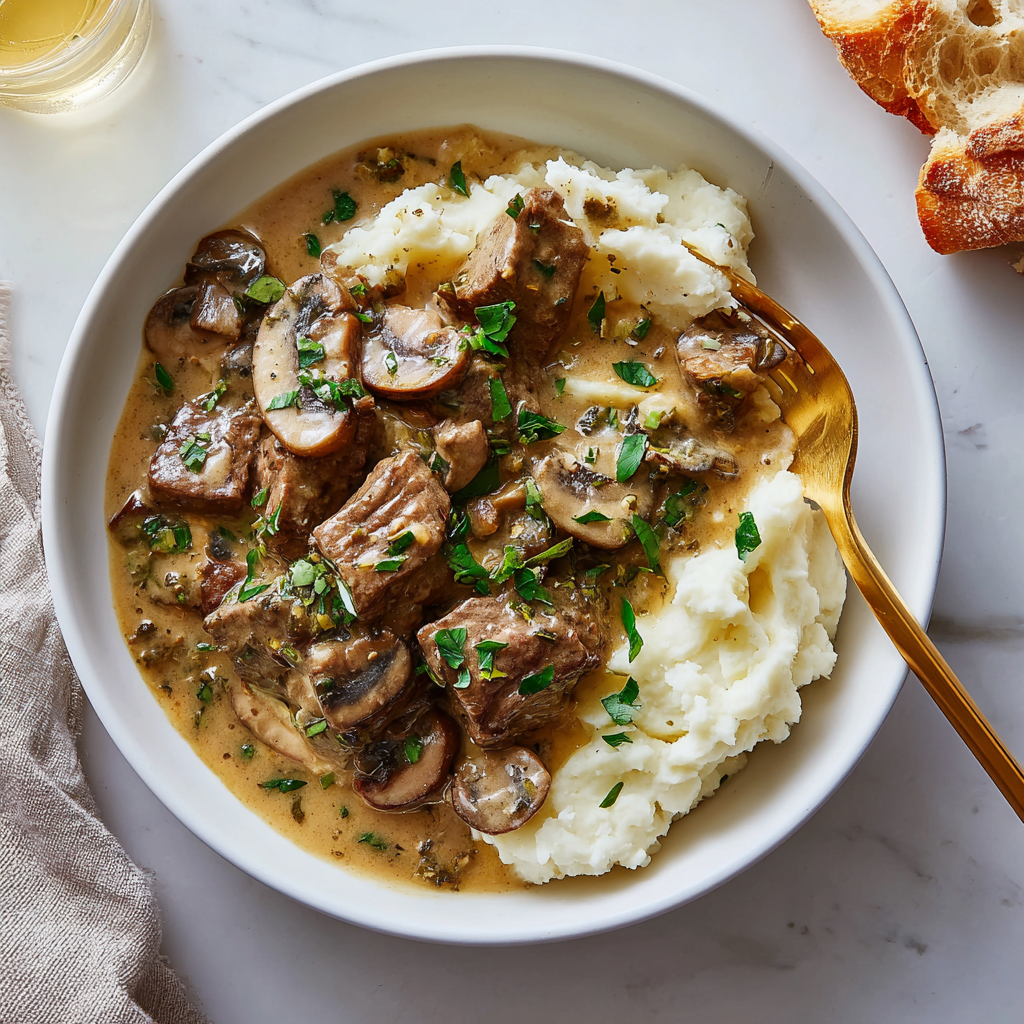 Creamy Chicken Stroganoff Recipe - Recipe Image