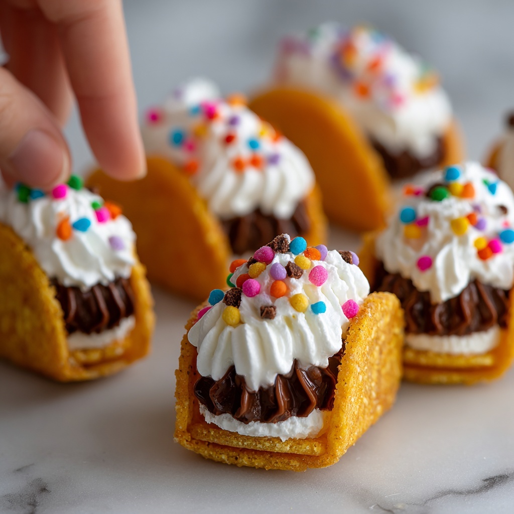 Mini Chocolate Tacos Recipe - Recipe Image