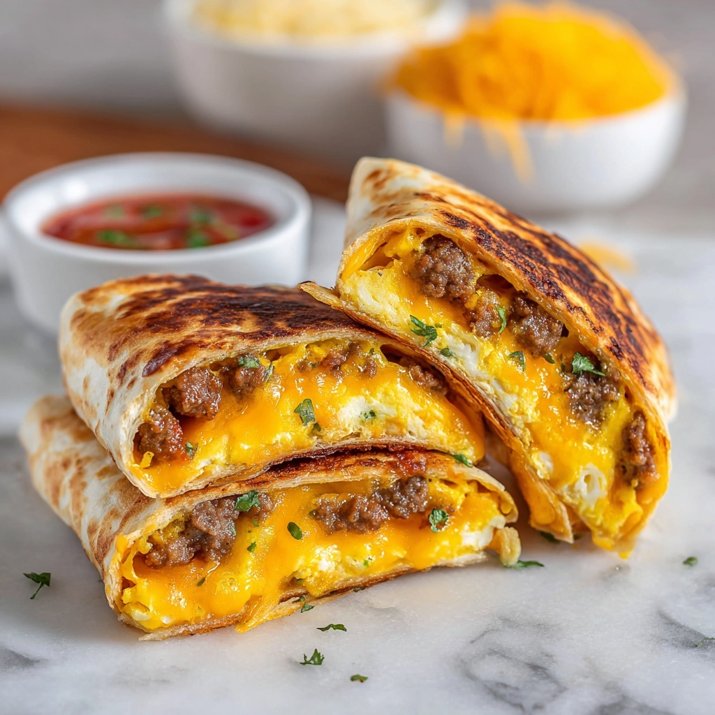Breakfast Crunchwraps with Hash Browns, Sausage, and Cheddar Recipe - Recipe Image