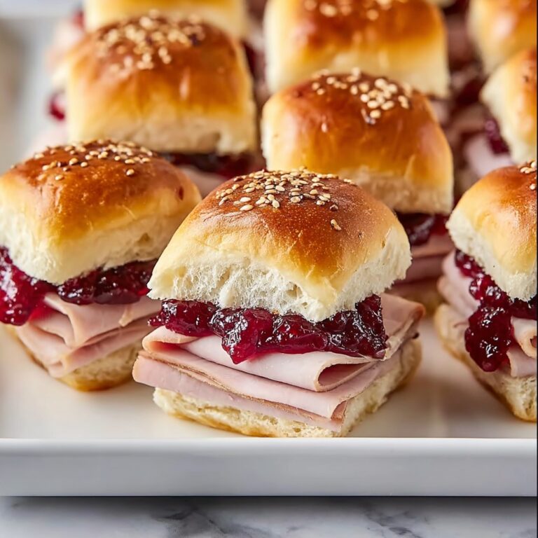 Turkey Cranberry Sliders Recipe