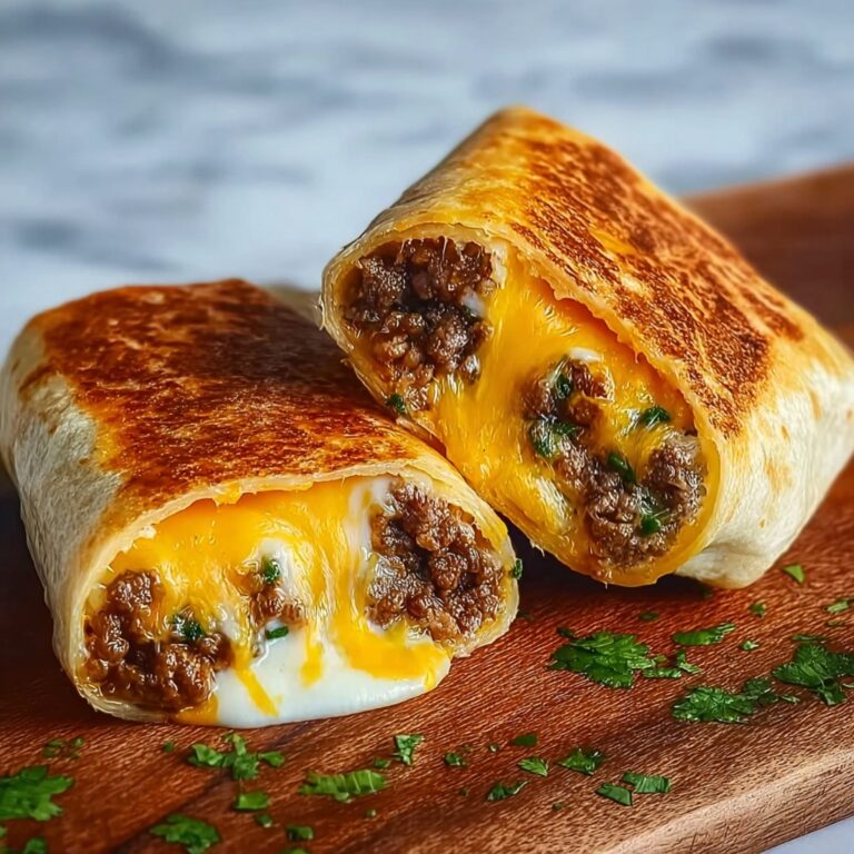 Easy Garlic Butter Beef Cheeseburger Rollups Recipe