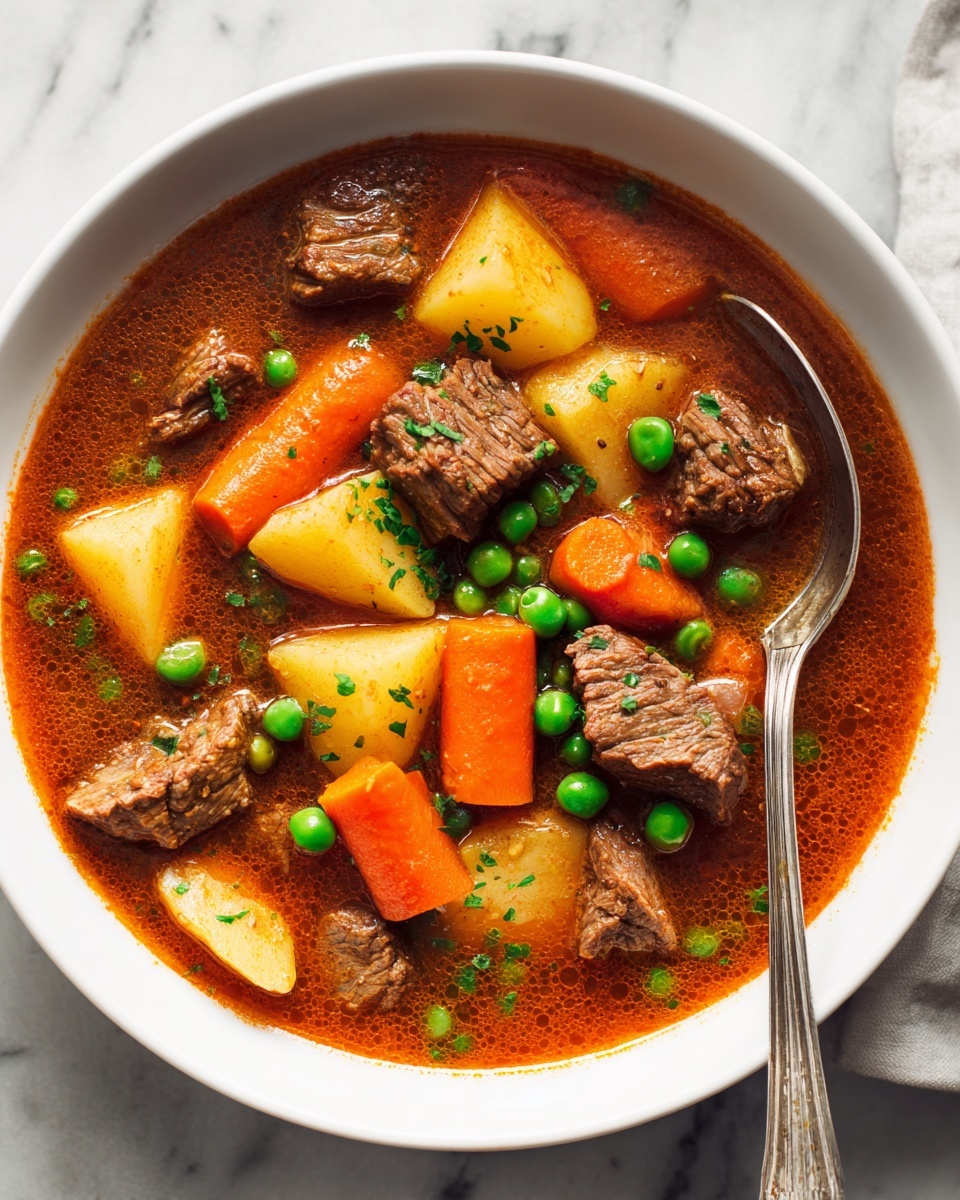 Hearty Beef Stew with Vegetables and Red Wine Recipe - Recipe Image
