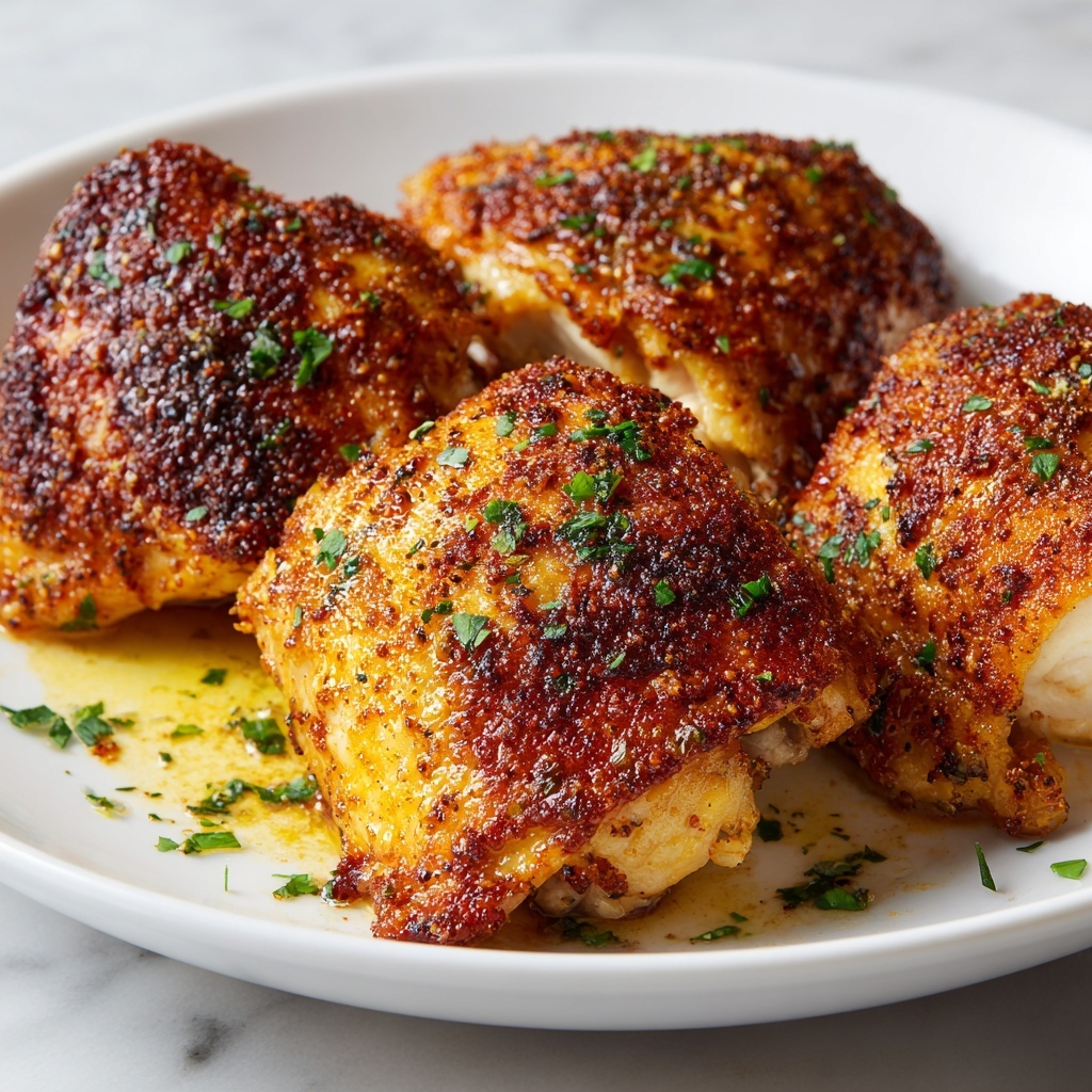 Garlic Parmesan Chicken Thighs Recipe - Recipe Image