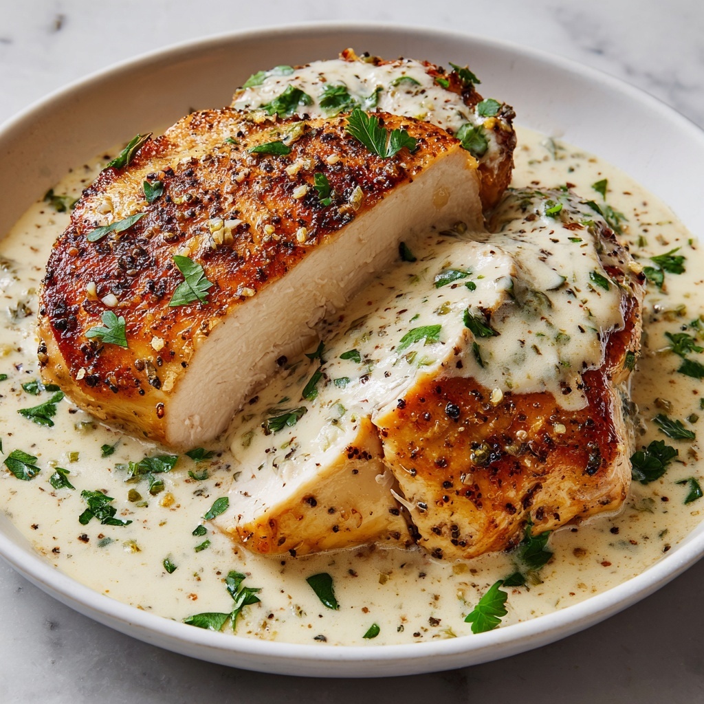 Turkish Chicken with White Sauce Recipe - Recipe Image