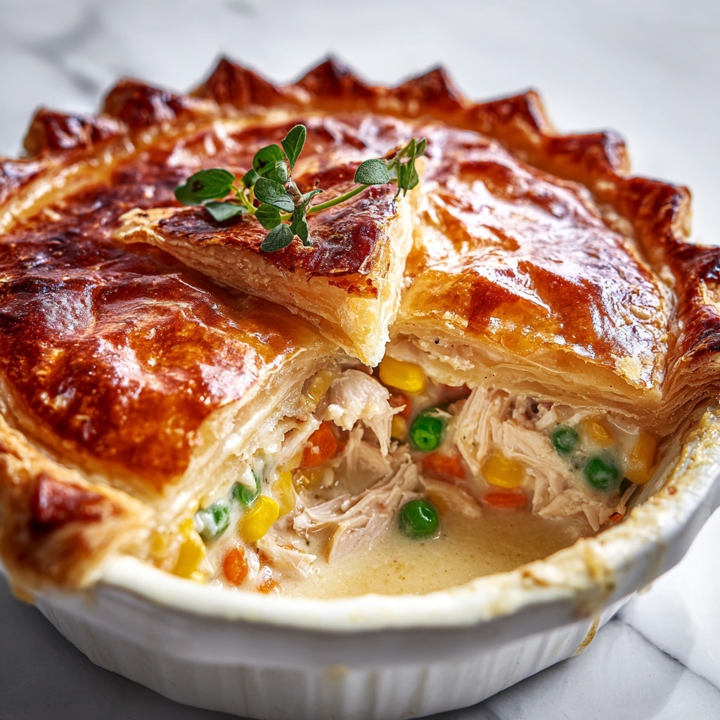 Crustless Chicken Pot Pie Recipe - Recipe Image