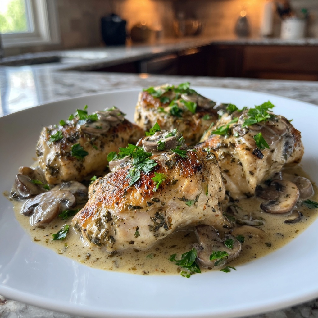 Mushroom Asiago Chicken: 7 Comforting Flavors to Savor Recipe - Recipe Image