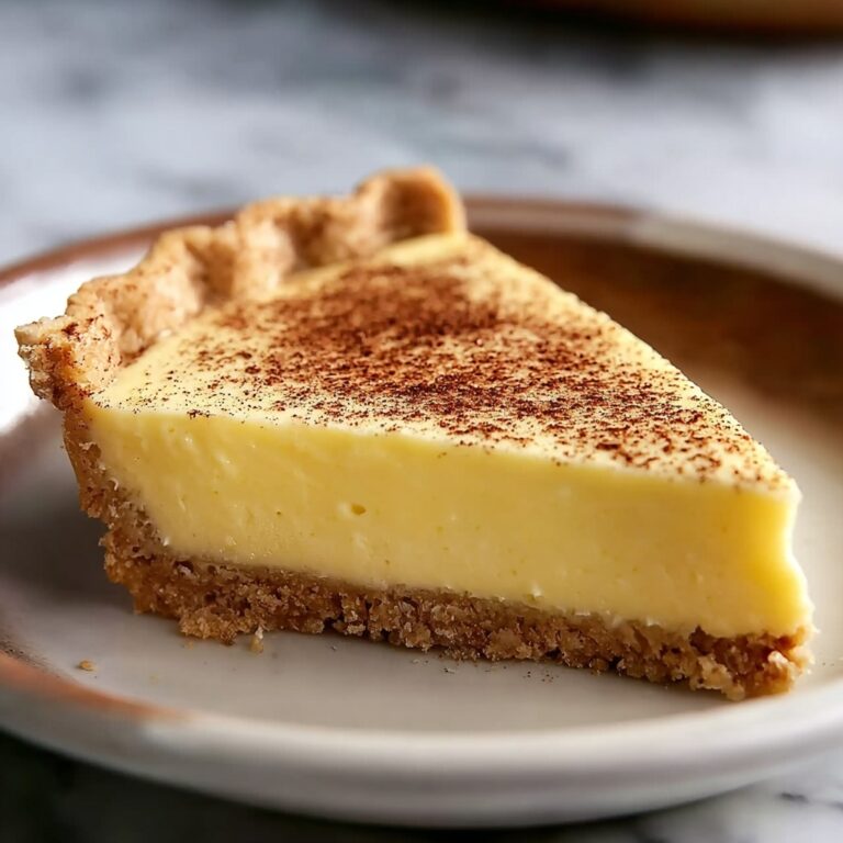 Egg Custard Pie Recipe