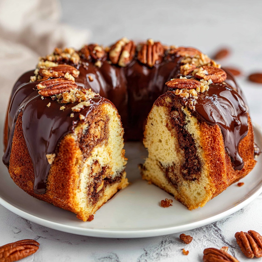 German Chocolate Pecan Pound Cake Recipe - Recipe Image